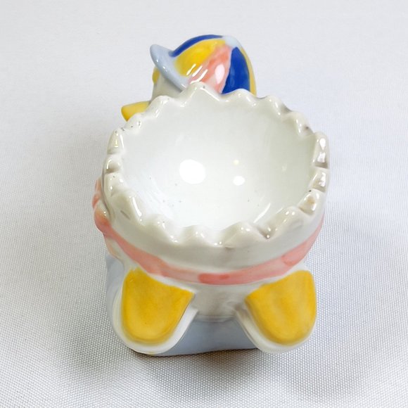 Vintage Mid-Century Duck with Hat Egg Cup Glazed Planter -Adorable and Whimsical - Picture 5 of 7